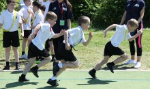 Races get underway at Blyth Primary School