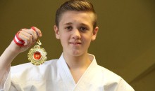 Karate kid strikes gold at European competition