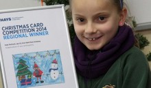 Darlington pupil creates award winning Christmas card.