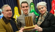 Fundraising teen is honoured for his courage