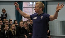 Gymnast urges pupils to jump at educational opportunities