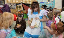 School playground is taken over by a host of book characters