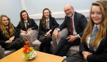 Pupils put campaigning MP under the political spotlight