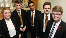 Sixth formers represent main parties at mock election