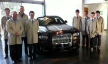 Rolls Royce factory visit is music to students ears