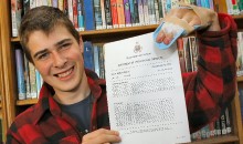 Young farmer ploughs ahead with top A level grades